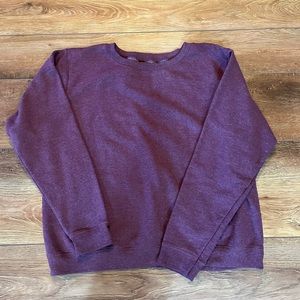 Purple Hanes crewneck medium